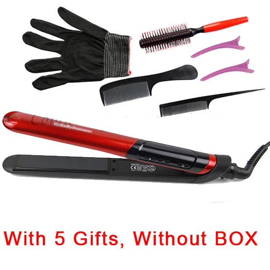 Профессиональный Выпрямитель для волос, светодиодный выпрямитель для волос, утюжок для выпрямления волос, прямой инструмент для укладки волос - Цвет: 5 Gifts without Box