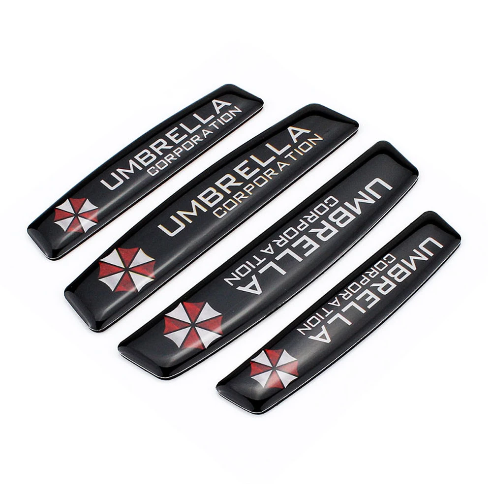 Car Emblem Umbrella Logo Bumper Strip Decals For Buick Chevrolet Honda Toyota Mercedes Benz Mazda Door Edge Protection Stickers
