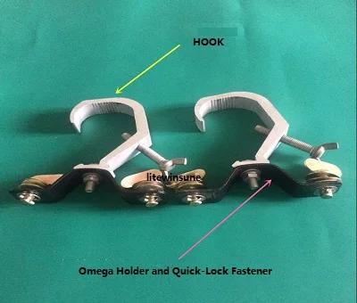 SHARP beam r7 cabeza movil OMEGA HOLDER QUICK LOCK FASTERNER CLAMP FOR STAGE LIGHTING ACCESSORIES PIPE CLAMP TUBE
