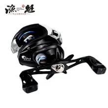 YUKUI Рыболовная катушка 17+ 1BB шарикоподшипник GT 7,2: 1 Baitcasting Рыболовная катушка катушки с тормозом Системы для карпа мулинете де pesca