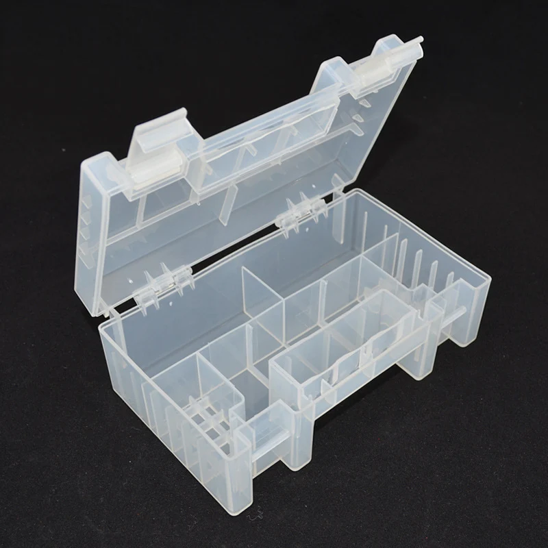 

Battery Storage Box Organizer Hard Plastic Battery Case Holder Container Store For AAA 9V Battery Card Reader SD Card