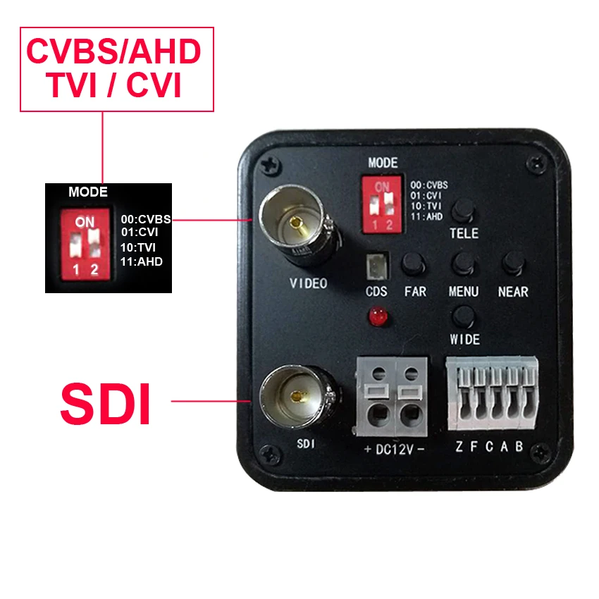 Full HD 1080P 2,0 M SDI коробка с автоматическим зумом и фокусом камера видеонаблюдения 5в1 sdi/ahd/CVBS/TVI/CVI cctv камера