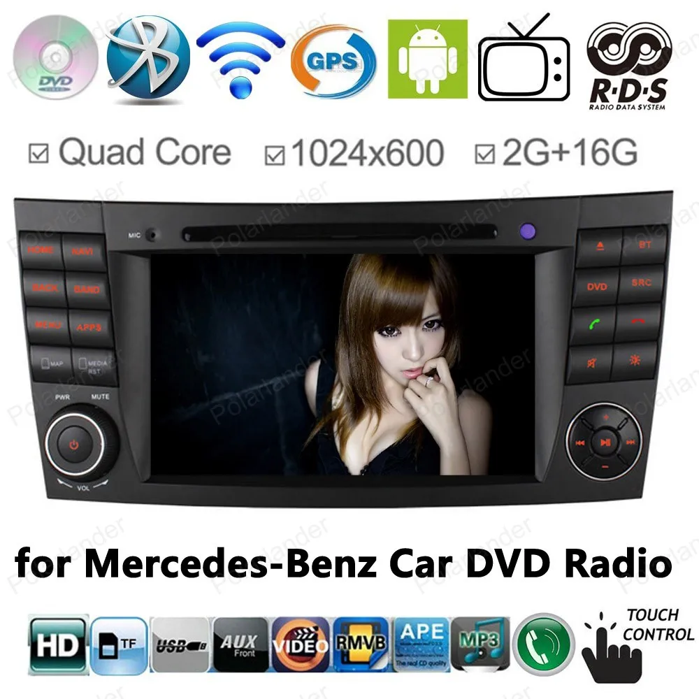 7 inch GPS navigation 2G RAM Car DVD player For Mercedes W211 E Class