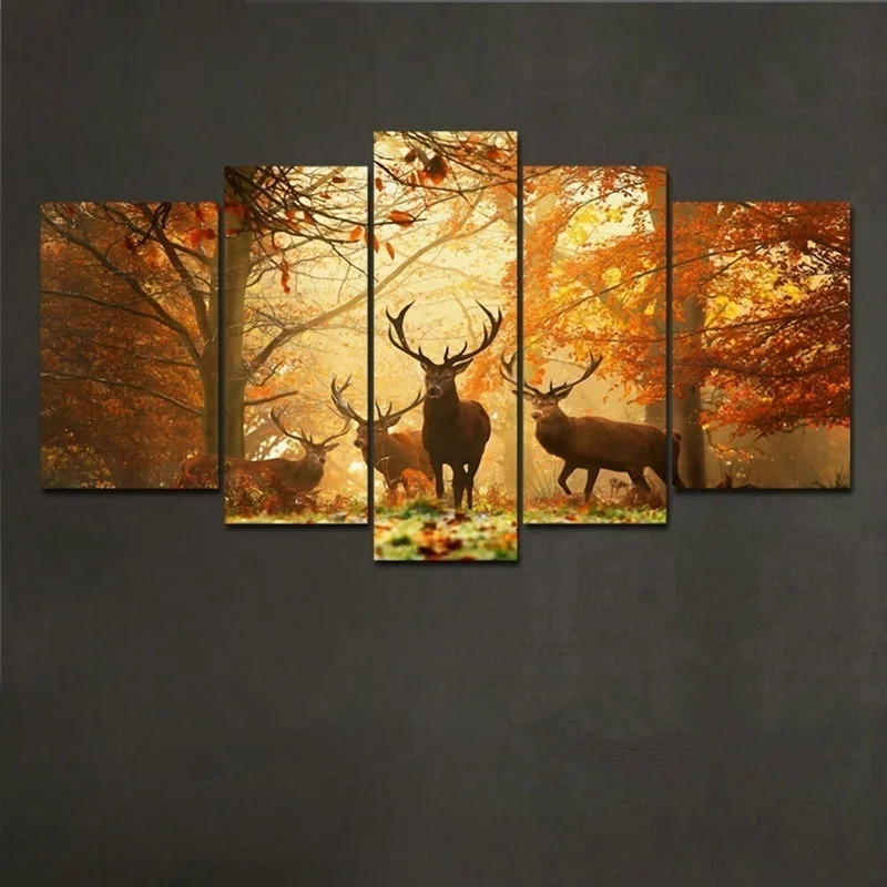 5 шт. набор для рисования на холсте Олень|canvas painting|animal picturespictures modern |
