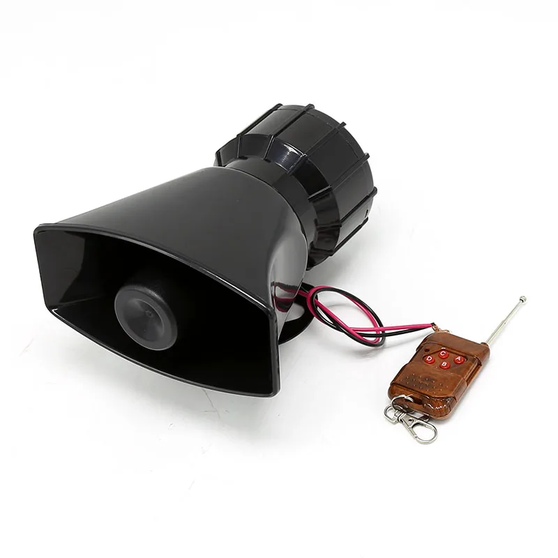 

80W 5 Tone 12V Car Truck Alarm Police Speaker PA Siren Horn MIC Kit