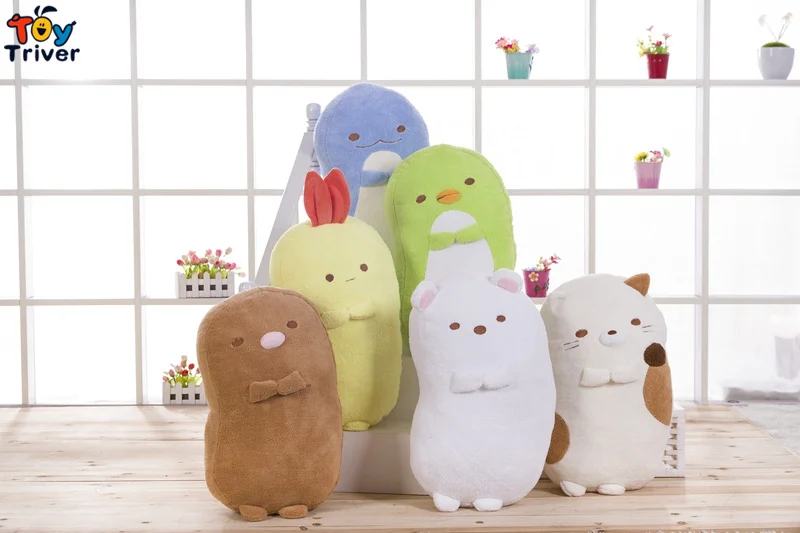 42 см Сан-Икс плюшевая игрушка Sumikko Gurashi Длинная Подушка-валик Подушка Мягкая кукла детский подарок на день рождения подарок магазин Home Deco Triver