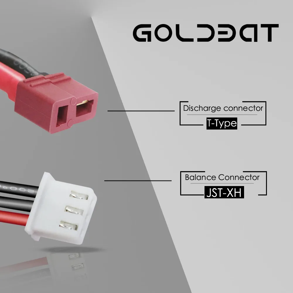 2 единицы GOLDBAT Lipo 6200 мАч аккумулятор с ру Lipo батарея 7,4 В 80C Lipo 2s 7,4 В с штекером Deans для RC автомобилей Грузовик Вертолет FPV гонки