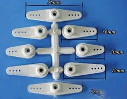8 шт./компл. 25 т зубы Futaba сервопривода коромысла пластик руля двигатель качалки оружия для модели RC Accessoies