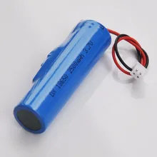 1-4PCS 3.7V 18650 lithium ion rechargeable battery cell 2500mah XH 2.5 Plug for audio speaker led emergency light