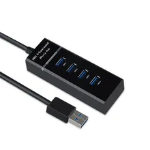 4 порта USB 3,0 концентратор с зарядкой и переключателем питания несколько USB разветвитель Porta панель USB3.0 USB3 USB-HUB Hab USB адаптер