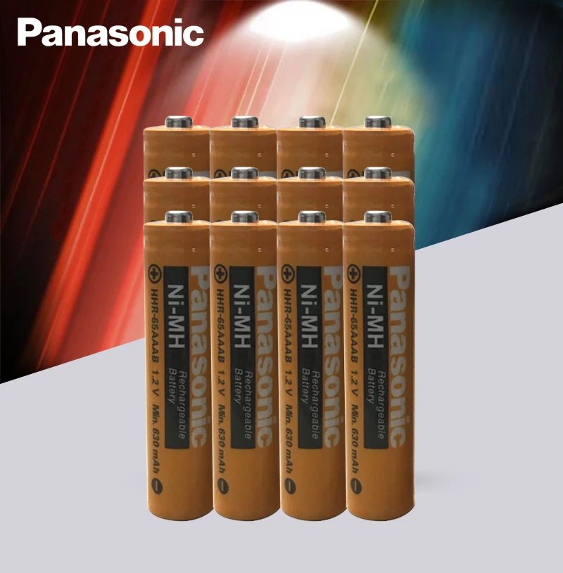 

12PCS/LOT Panasonic High Performance AAA batteries 1500 times recycling NI-MH Pre-charged HHR-4MRC/4B Rechargeable Batte