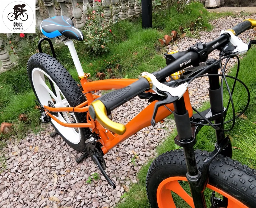 Sale Kalosse 24 speed  Fat/Snow  bike 3X8S  Soft-tail  steel frame  Beach bicycle   26*4.0 tires  mountain bike  M310  Groupset 4
