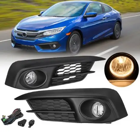

Fog lights kit for Civic 2016 2017 2018 with wires and button