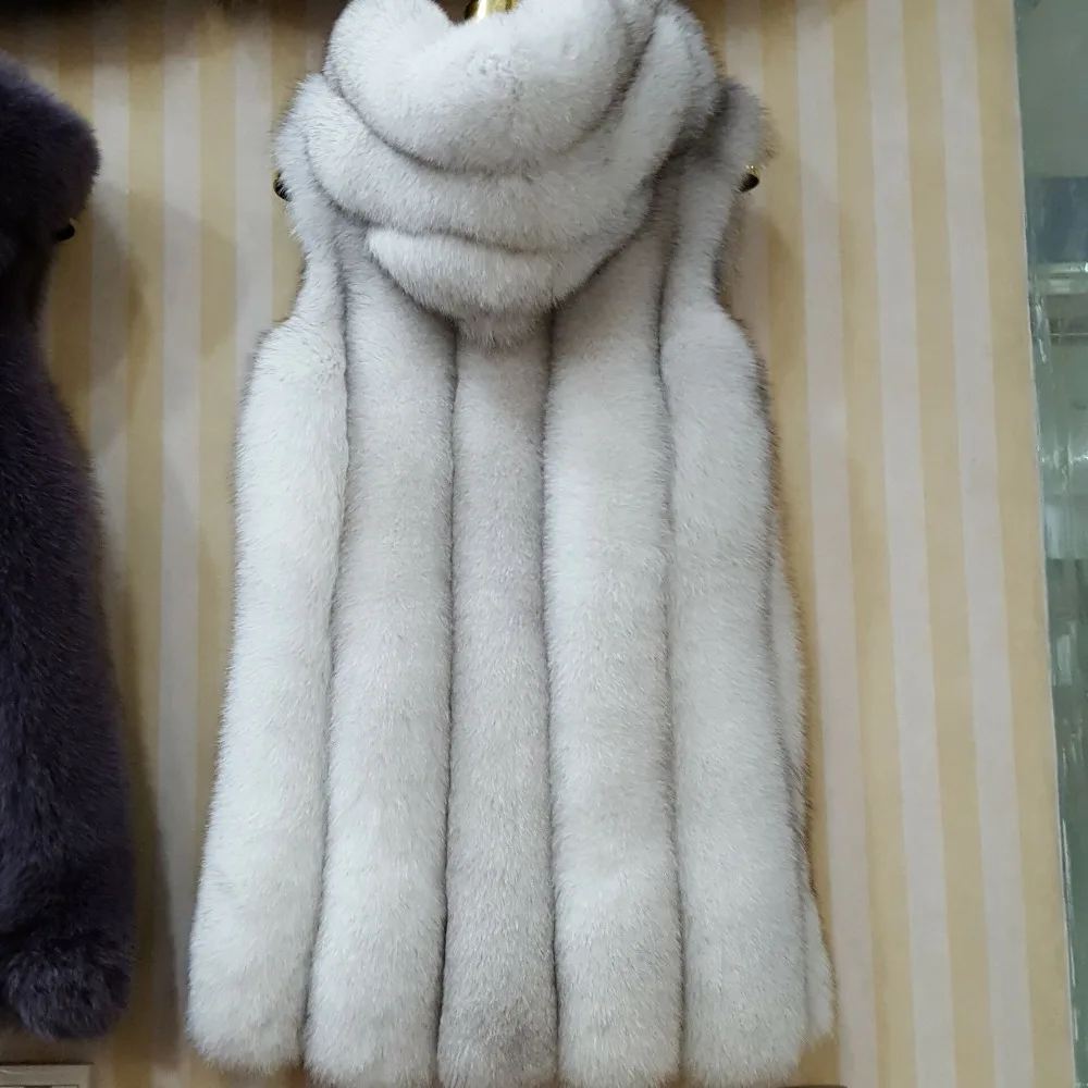 2016 Chandail D'o Longue De Réel picture Picture Renard Survêtement Color Color Manteau Gilet Fourrure La cou Conception P1TPrq