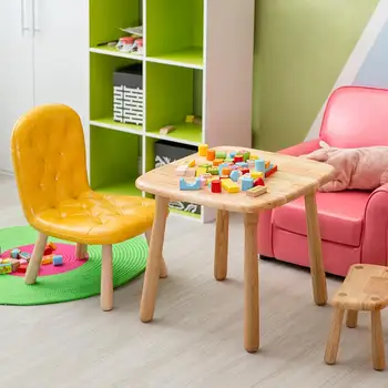 

Solid wood children's chair baby chair low stool kindergarten writing chair learning small chair home back sofa chair