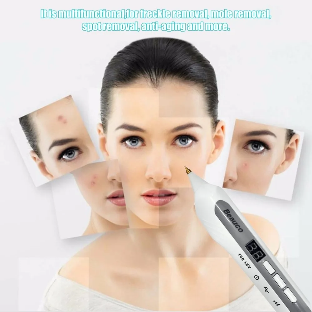 

3 Switchable Modes Facial Cleaning Beauty Device Laser Freckle Dot Mole Tattoo Removal Sweep Spot Pen Anti-Aging Skin Care Tool