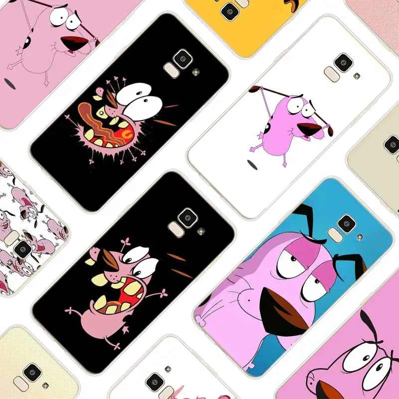 

Transparent Soft Silicone Phone Cases courage the cowardly dog For Samsung Galaxy j8 j7 j6 j5 j4 j3 2018 2017 2016 Prime