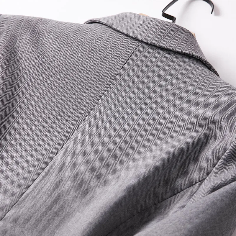 Shuchan Summer Jackets for Women Blazers 2019 3/4 Sleeve Solid Single Button Office Lady Work Wear Women Clothes Fashion
