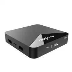 Magicsee N5 Android 7,1 2,4G + 5G Wifi Tv Box Amlogic S905X четырехъядерный 2G + 16G Smart Tv Box с Hd 4 K телеприставка (вилка США)