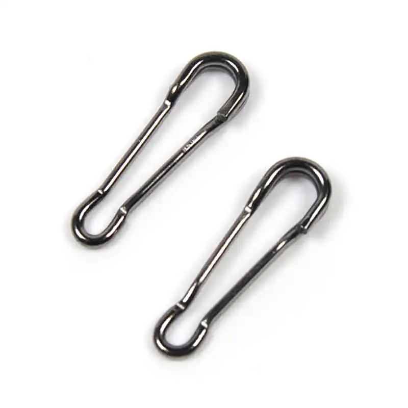 100 PCS 14mm Size Quick Kwik Clips Matt Black Color Carp Fishing