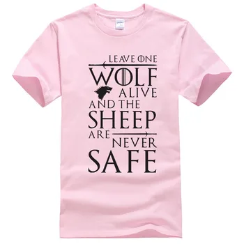 

Game Of Thrones T Shirt Men Wolf Cool Print T-shirt GOT Brand Cotton Winter Is Coming Clothing Male Tops Tees T498