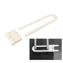 4 шт. Пластик U Форма детский замок безопасности регулируемый дети ребенок уход за младенцем для дверей кабинета и шкафа безопасности Блокировка-замок для шкафов от маленьких детей Замки