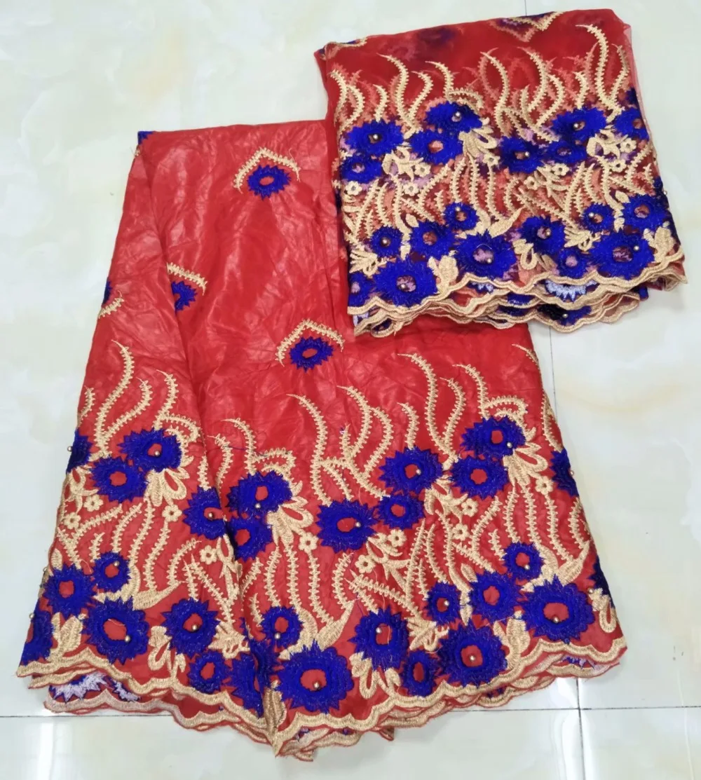 

Bazin riche fabric embroidered 5 yards African net lace fabric 2 yards high quality royal Bazin riche getzner for cloth