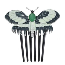 Moda filme charme titanic heroína rosa cosplay hairpin borboleta pente de cabelo acessório prop para mulher