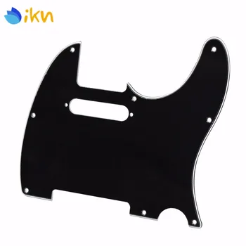 

New 3Ply Black Guitar Pickguard Pick Guard Scratch Plate Tele 8 Holes Guitar Parts