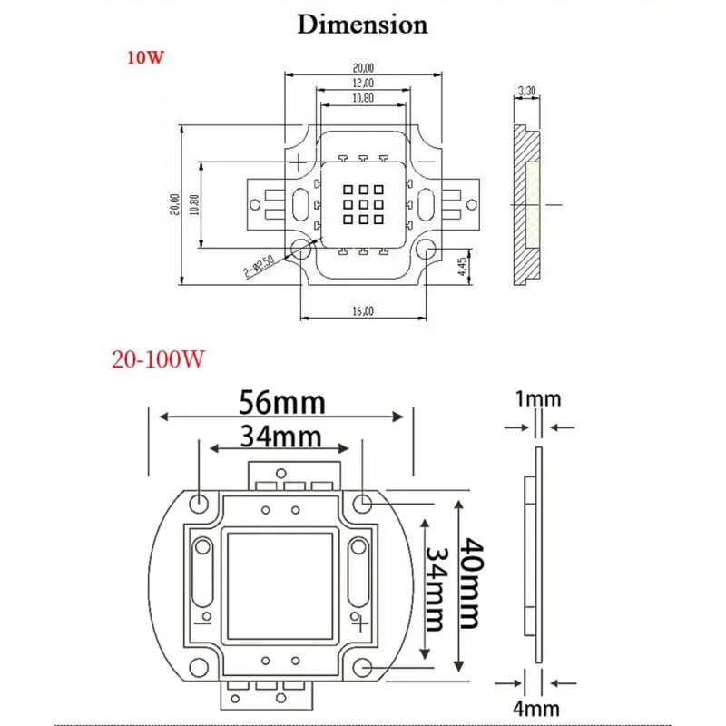 Новый Полезная светодиодный чип полный спектр светать 10 Вт LED УФ чип 370-425Nm 395nm LED ультрафиолетового излучения UV чип