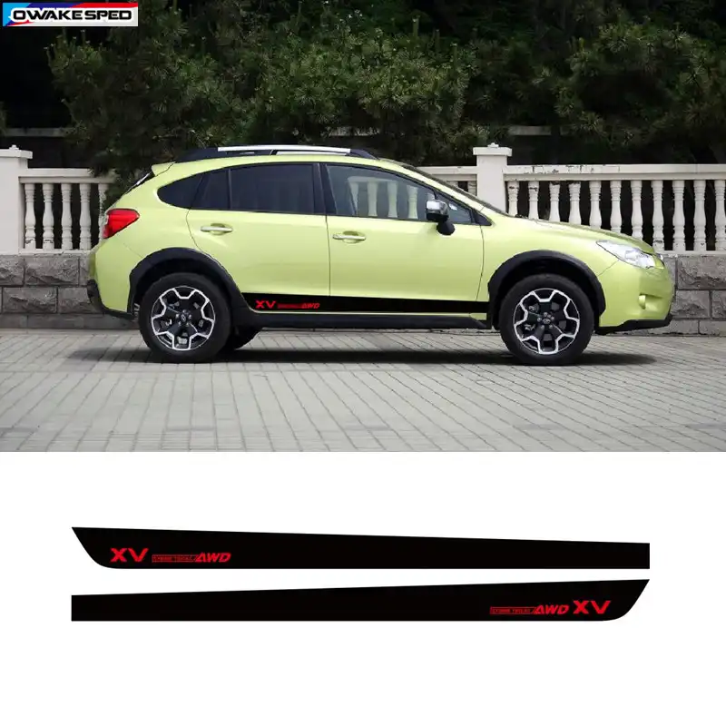 Subaru Awd coche de cromo de Vinilo Wing Espejo Etiqueta calcomanías coche Mod Gráfico X2
