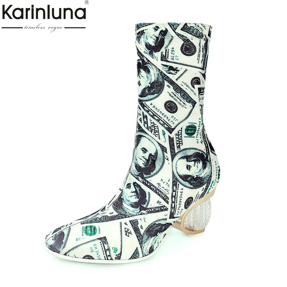 

INS Brand desing Fashion big size 33-43 Street cool print shoes woman sexy party autumn spring ladies ankle boots women shoes