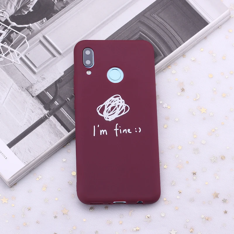 Силиконовый чехол для Samsung S8 S9 S10 S10e S20 Plus Note 8 9 10 A7 A8 I Am Fine|Бамперы| |
