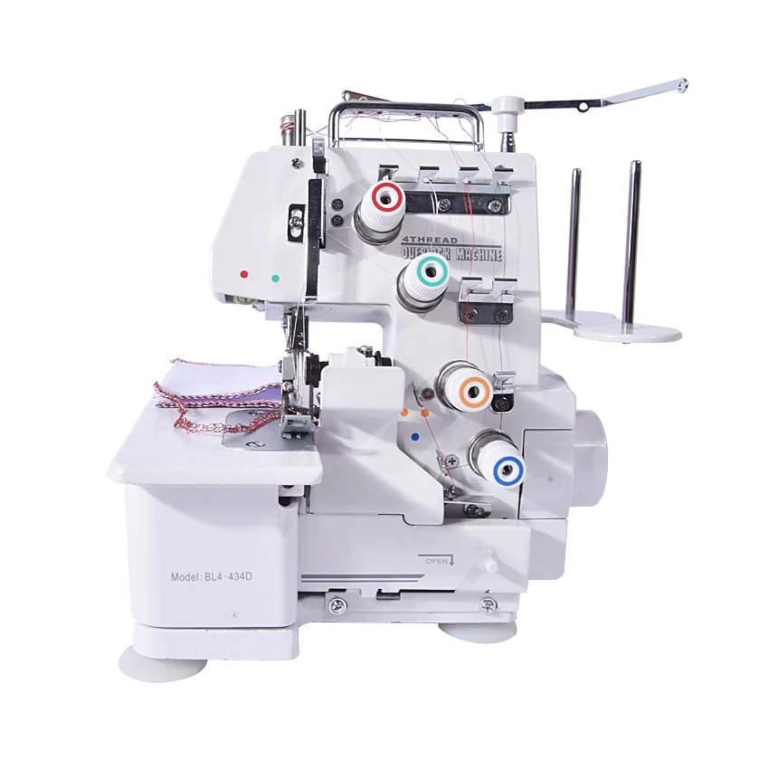 

Overlock Sewing Machine, 220V, 50/60Hz, 120W,Four Thread Sew ,With Pedal and lamp BL4-434D 1200SPM Great Quality