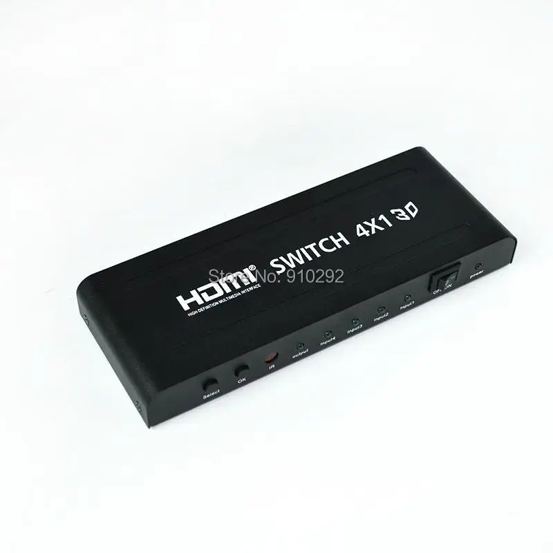 4 порта HDMI коммутатор 4x1 Switcher конвертер адаптер Поддержка аудио 3D видео 720 P 1080i 1080