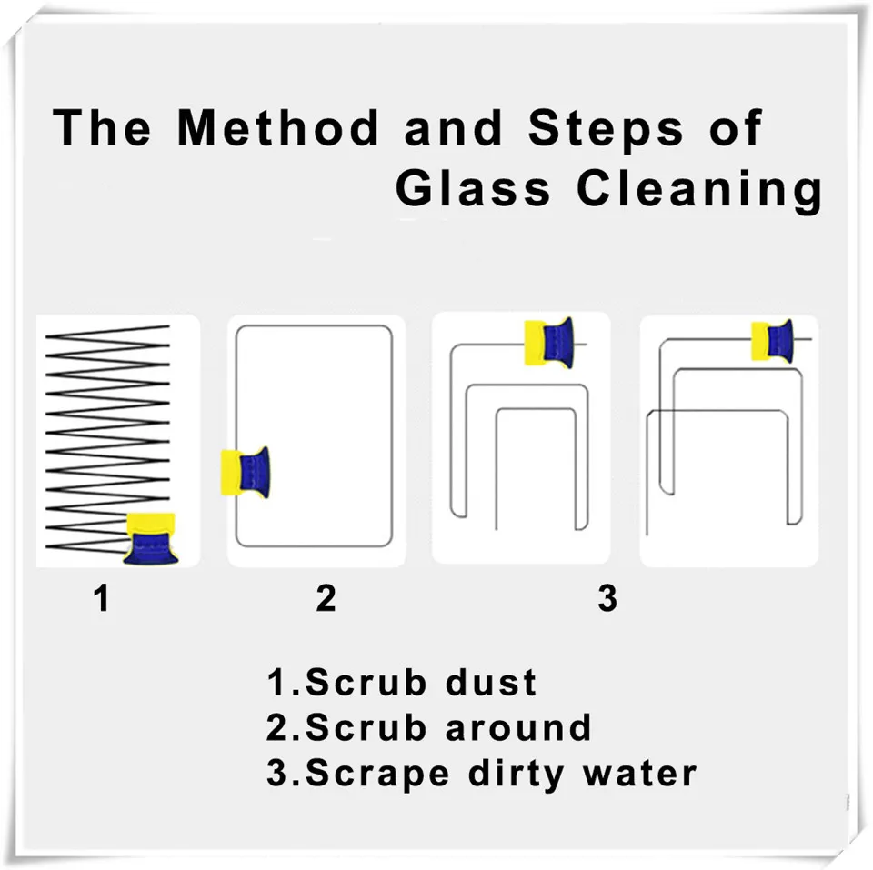 Double-side Cleaning Brush & Magnetic Window Cleaners XQ14