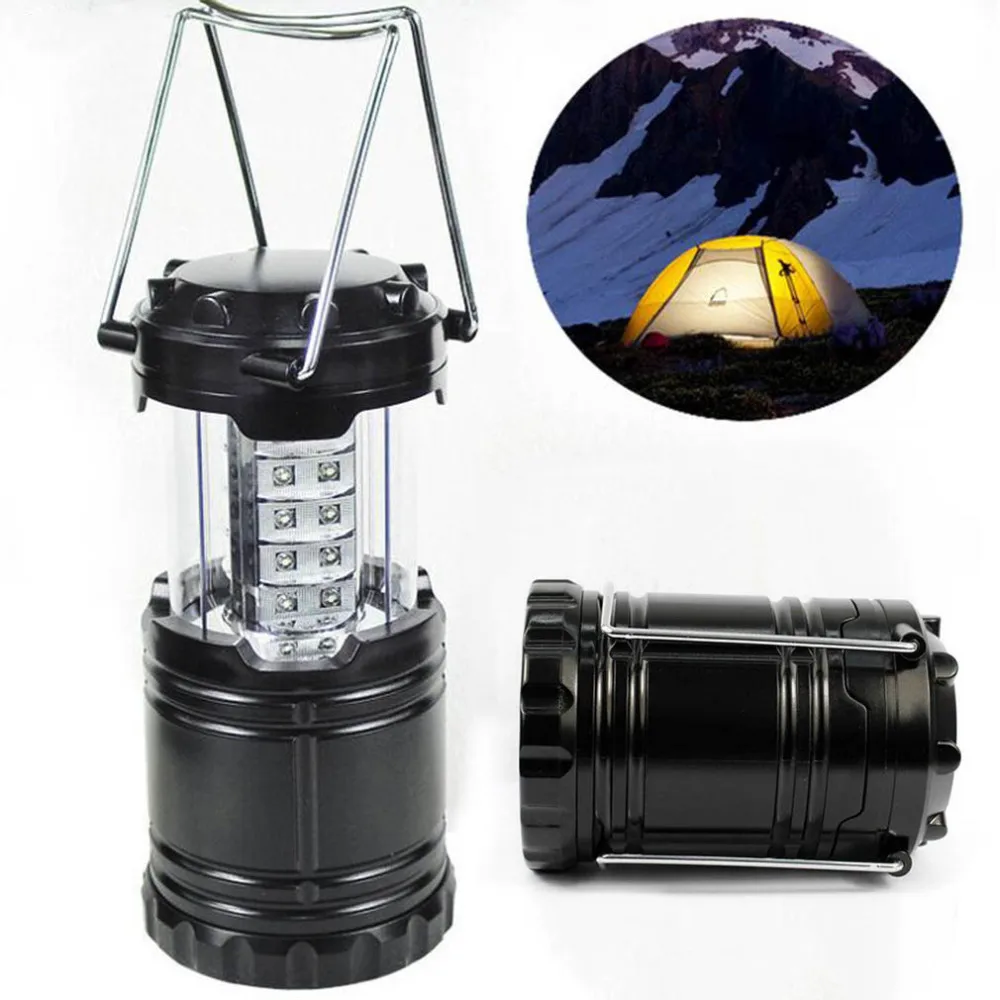 2PC set LED Portable Collapsible LED Outdoor Camping Lantern Flashlights For Hiking Camping Emergencies Hurricanes Outages