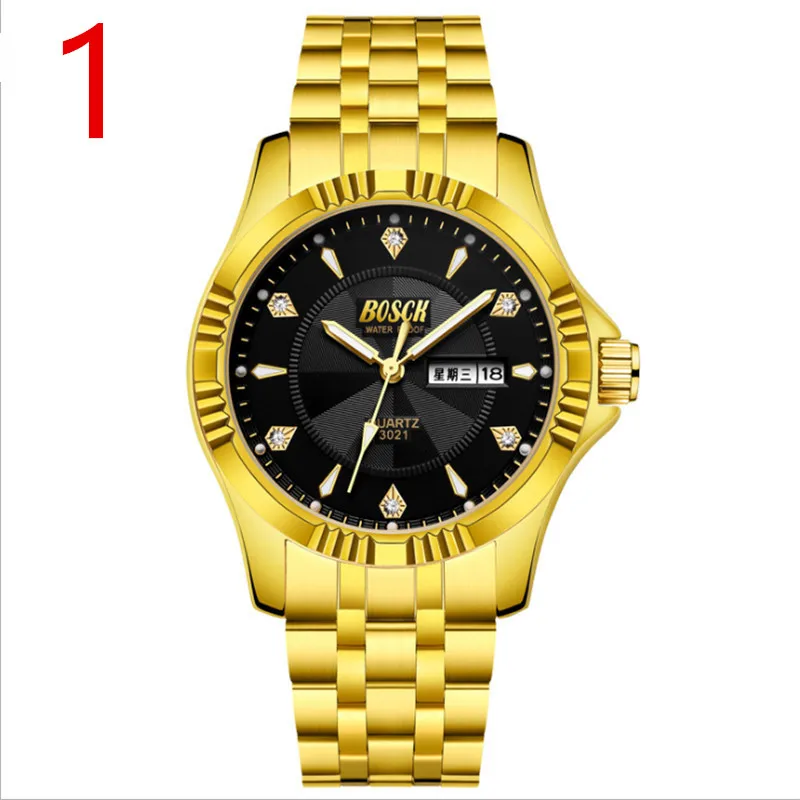 

The 2019 brand senior luxury men's business quartz watch shows the manliness.3
