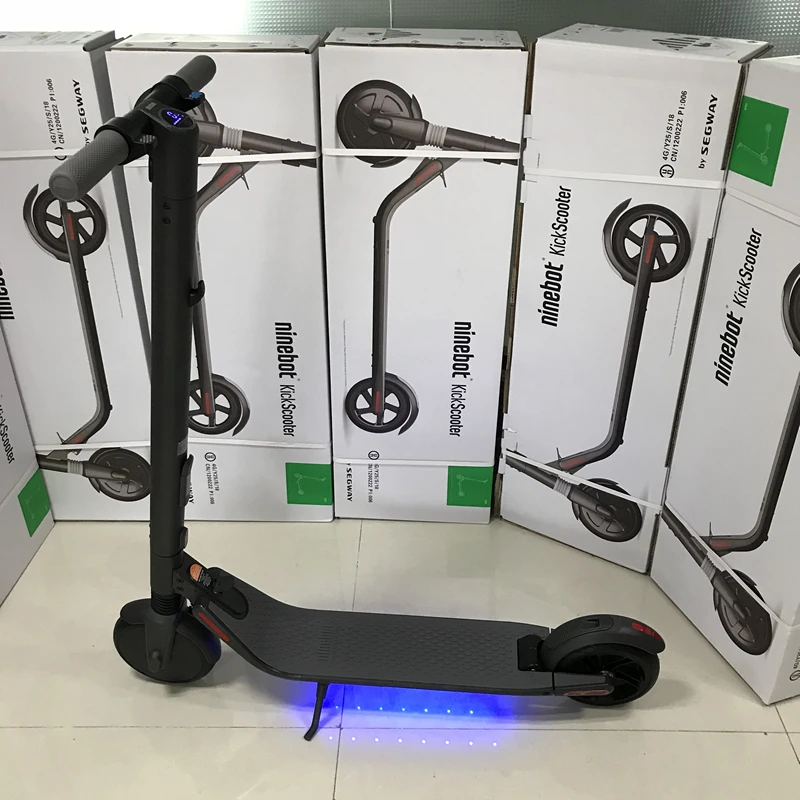 

Ninebot KickScooter ES2 Foldable Smart Electric Scooter Lightweight Long Board 25km Hover Board with APP Led Display Skateboard