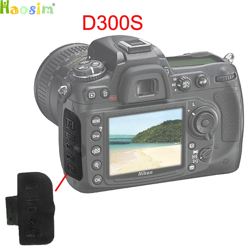 Для Nikon D300S экспорт данных на заднюю крышку резиновый колпачок Камера сменный