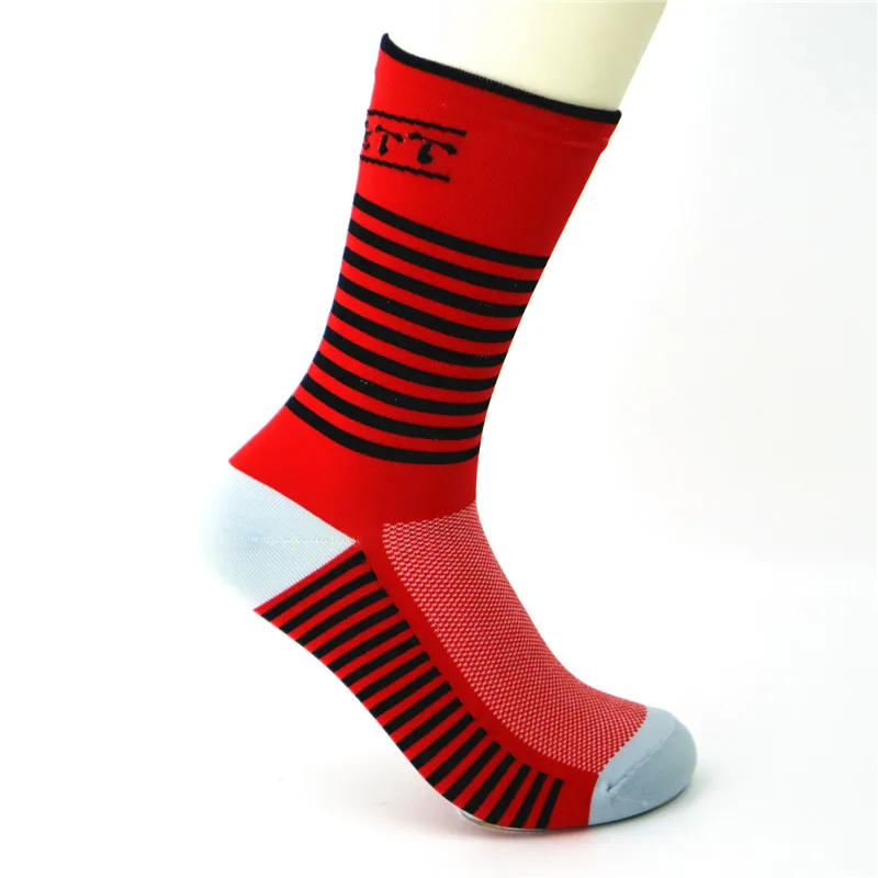 YF& TT, унисекс, летние мужские спортивные носки для велоспорта, езды на велосипеде, баскетбола, гольфа, тенниса, дышащие носки для бега на открытом воздухе, подходят для женщин - Цвет: Красный