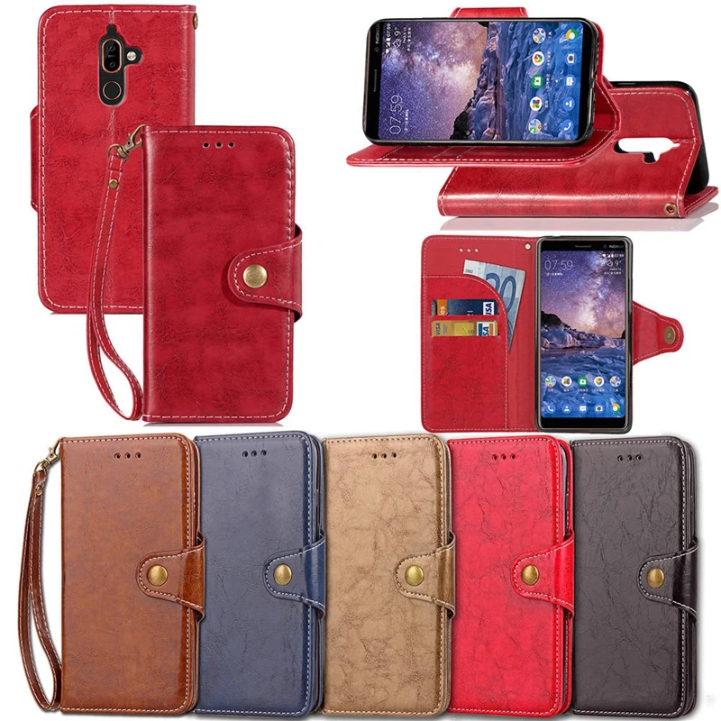 

Phone Etui sFor Nokia 7 Plus Case Cover For Nokia E7 Plus PU Leather Wallet Flip Covers for Coque Nokia 7 Plus Nokia7 Plus Capa