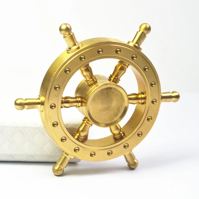 

Old Captain Fidget Spinner hand spiner Metal Brass Finger Spinning Anti Stress Hand Spinner For Autism ADHD kidsToys Gift