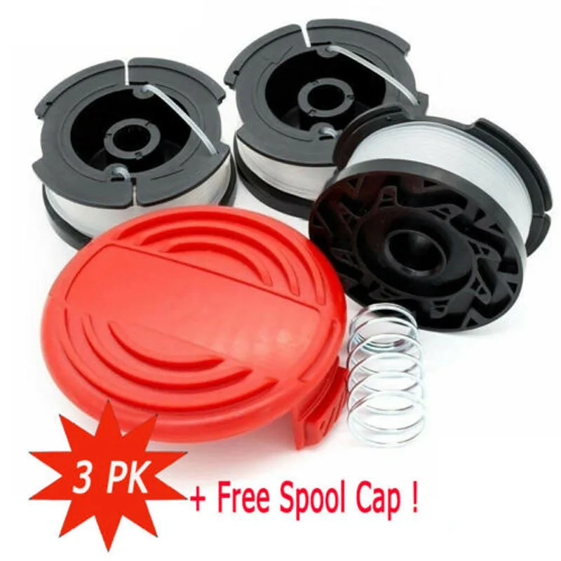 

Lawn Mower Replacement Kits Grass String Trimmer Spool Line Cap Cover With Spring Auto Feed For Black And Decker