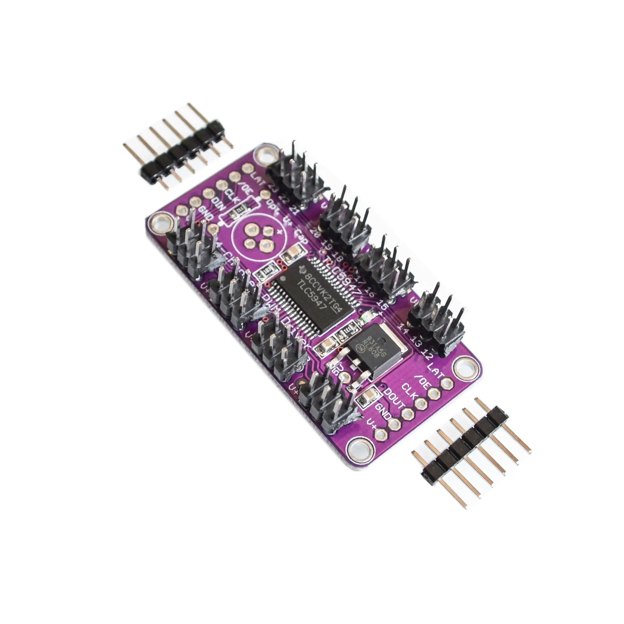 

TLC5947 12-Bit 24-Channel PWM LED Driver Module With Internal Oscillator 12 Bit 3-5.5V