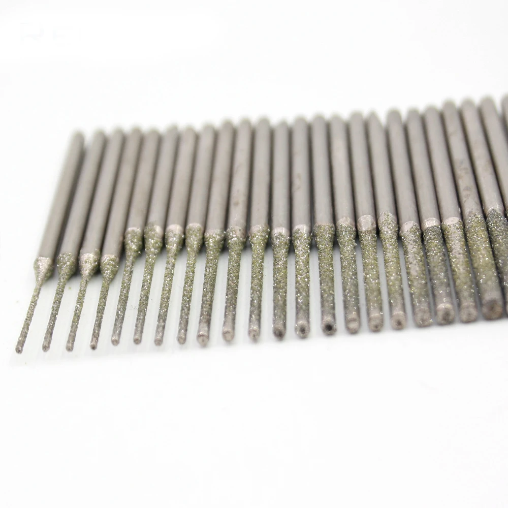 Ultra-long diamond drilling bits rough grit Emery diamond abrasive bits peeling needle A type teeth grinding burr for dremel