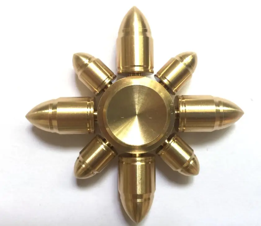 Восемь рук пуля латунь Spinner Спиннер ADHD анти стресс EDC игрушка детские