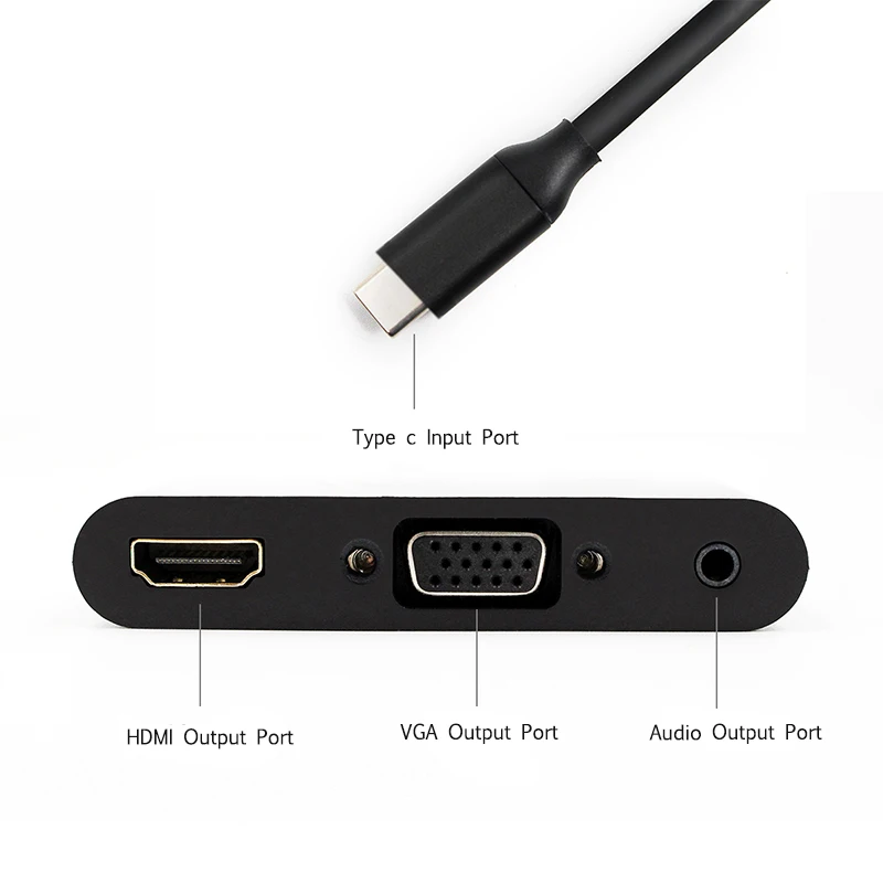 Vga Hub Adapter | Dock Cable | Vga Cable | Audio Cables - Usb-c Hub Cable Usb Type C - Aliexpress