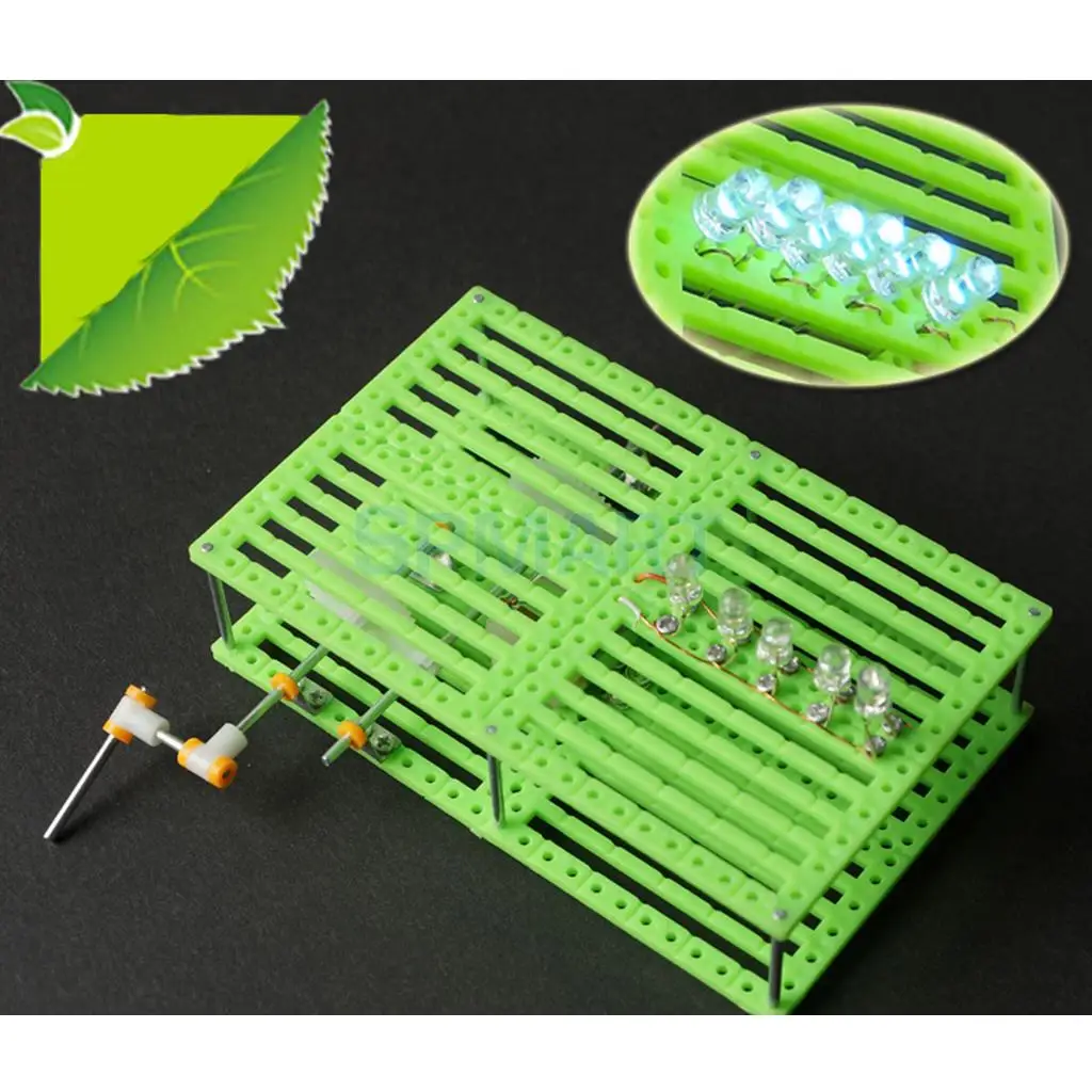 Physics Experiment DIY Hand Generator Power Bulb Electrical Circuit Model Science Toy Children Educational Exploring Gift