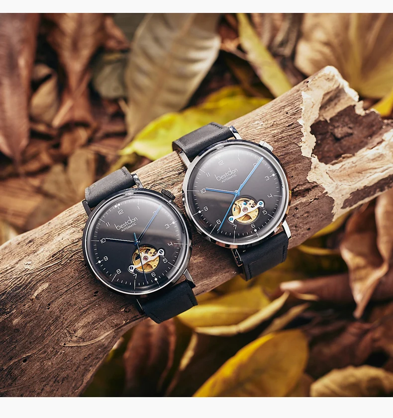 Новые механические мужские часы Bestdon люксовый бренд Скелет наручные 5Bar водонепроницаемые деловые часы Мужские reloj hombre